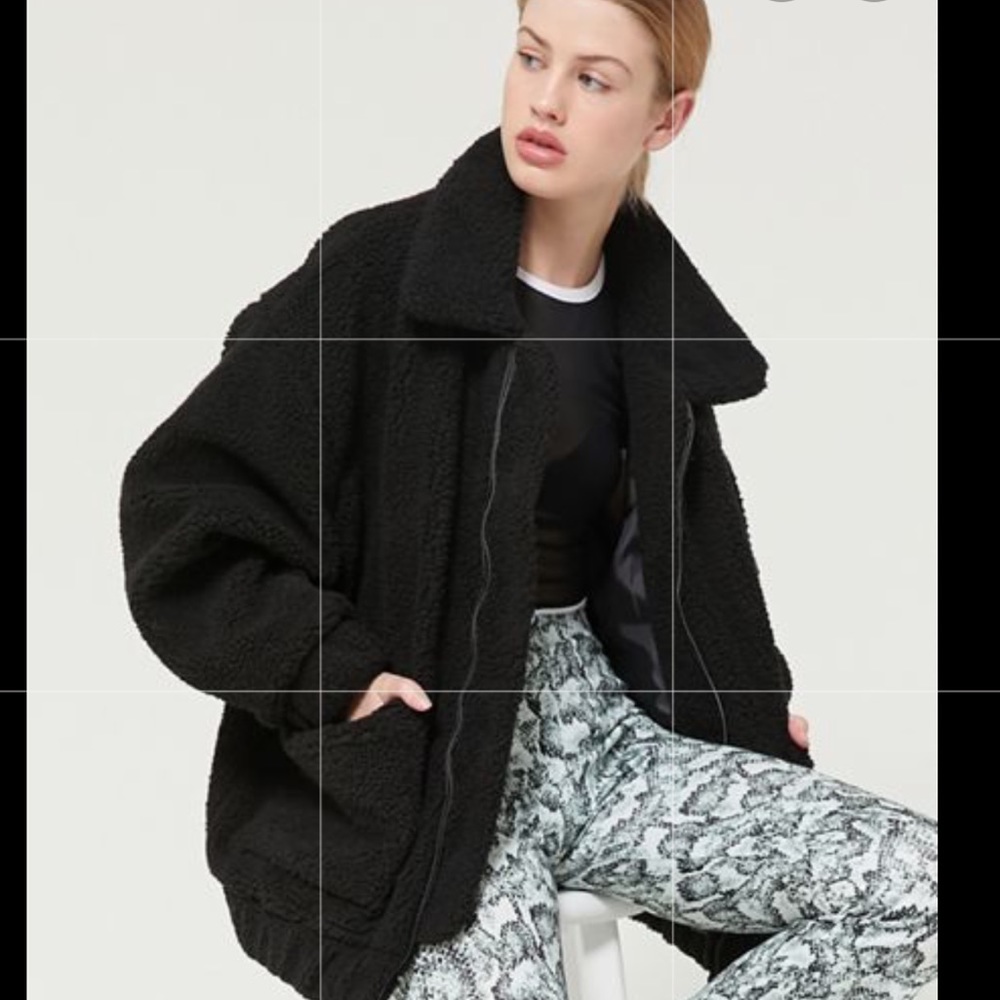 I.AM.GIA teddy black coat